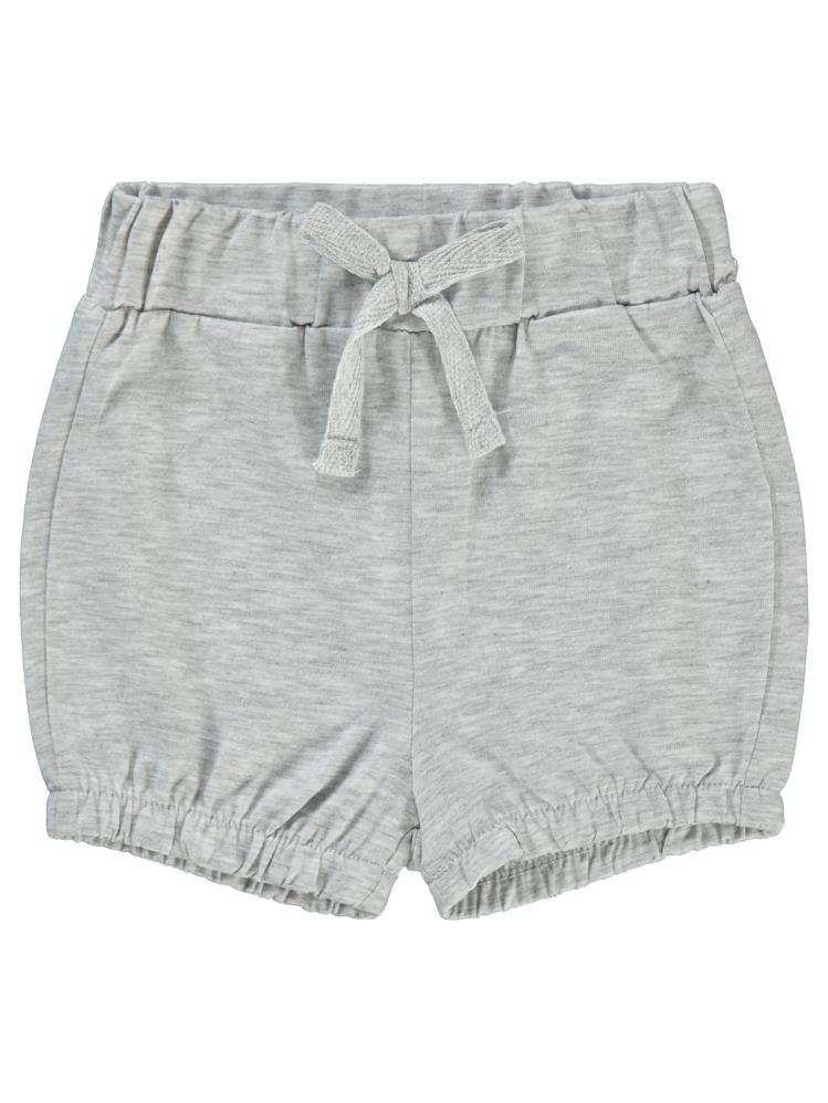 Civil Baby Paça Lastikli 6-18 Ay Kız Şort - Gri