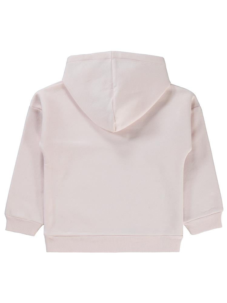 Civil Girls Stay Motivated Baskılı 6-9 Yaş Sweatshirt - Pudra