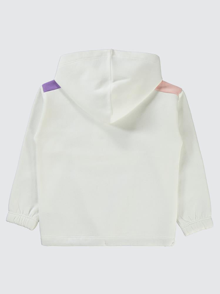Civil Girls Montana Baskılı 6-9 Yaş Sweatshirt - Ekru