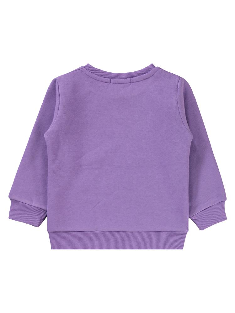 Civil Girls Boston Baskılı 2-5 Yaş Sweatshirt - Lila