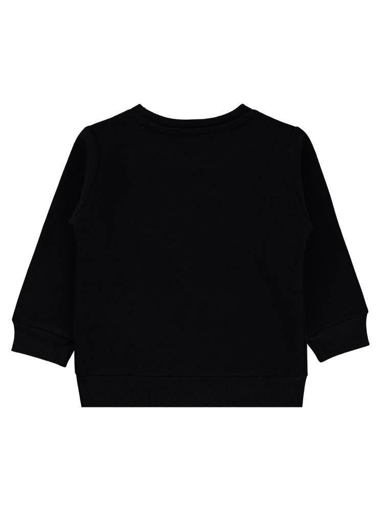 Civil Girls Boston Baskılı 2-5 Yaş Sweatshirt - Siyah