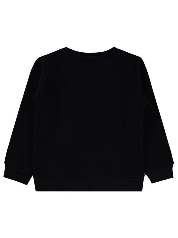 Civil Girls Boston Baskılı 6-9 Yaş Sweatshirt - Siyah