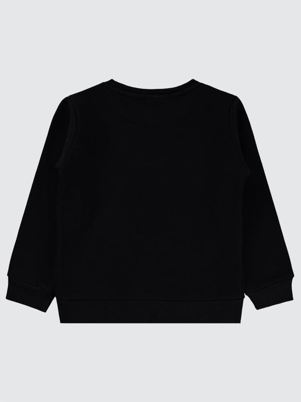 Civil Girls Boston Baskılı 6-9 Yaş Sweatshirt - Siyah