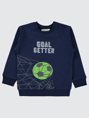 Civil Boys Street Skate Baskılı 2-5 Yaş Sweatshirt - Lacivert