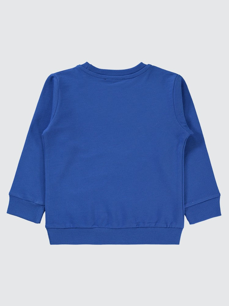 Civil Boys Gamer Over Baskılı 2-5 Yaş Sweatshirt - Mavi
