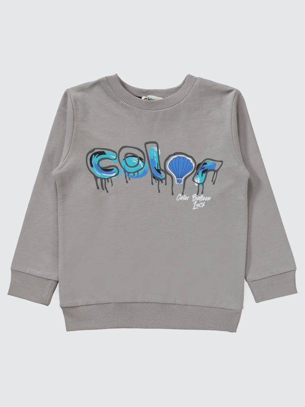 Civil Boys Color Baskılı 2-5 Yaş Eşofman Takımı - Gri