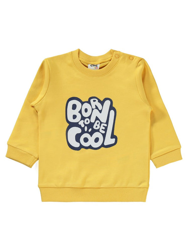Civil Baby Born Baskılı 6-18 Ay Takım - Hardal