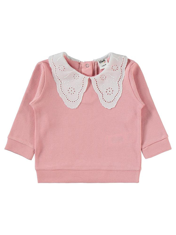 Civil Baby Yaka Dantelli 6-18 Ay Takım - Pembe