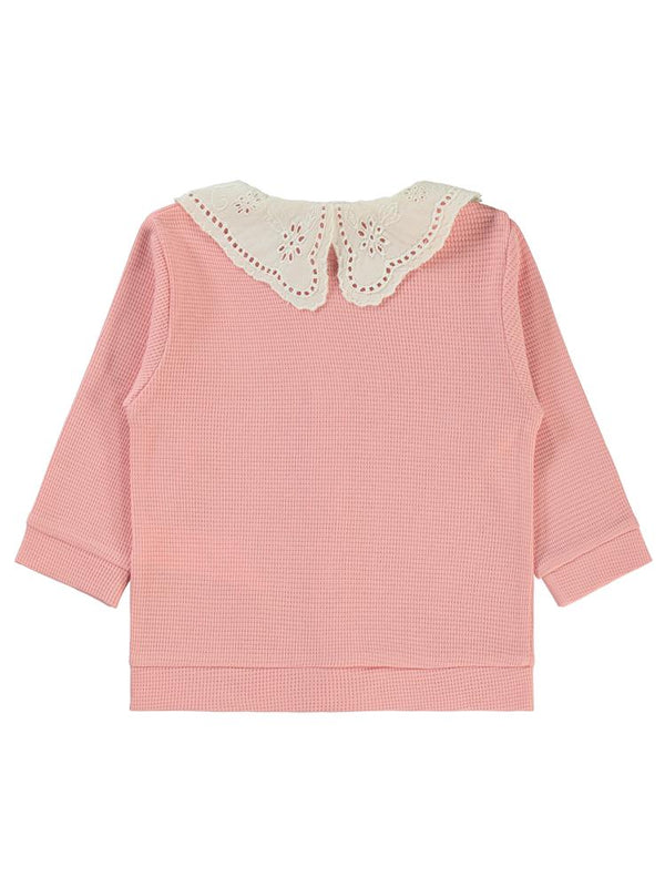 Civil Baby Yaka Dantelli 6-18 Ay Hırka - Pembe