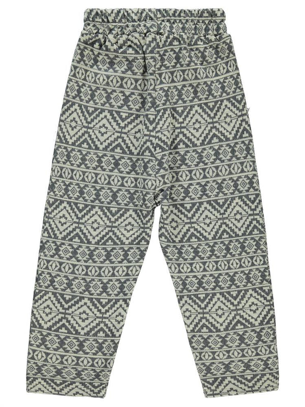 Civil Boys Etnik Desenli 1996 Armalı 6-9 Yaş Eşofman Altı - Gri