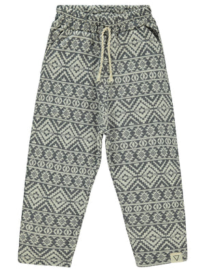 Civil Boys Etnik Desenli 1996 Armalı 6-9 Yaş Eşofman Altı - Gri