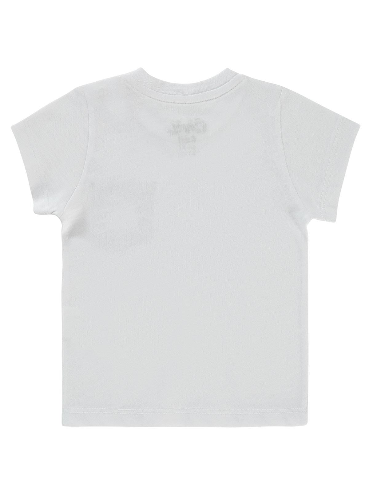Civil Baby Yelkenli Nakışlı 6-18 Ay Tişört - Beyaz