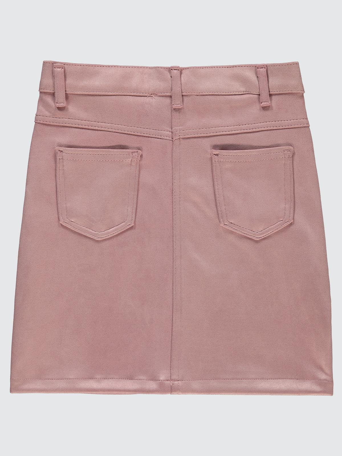 Civil Girls Klasik Cepli 10-13 Yaş Etek - Pudra