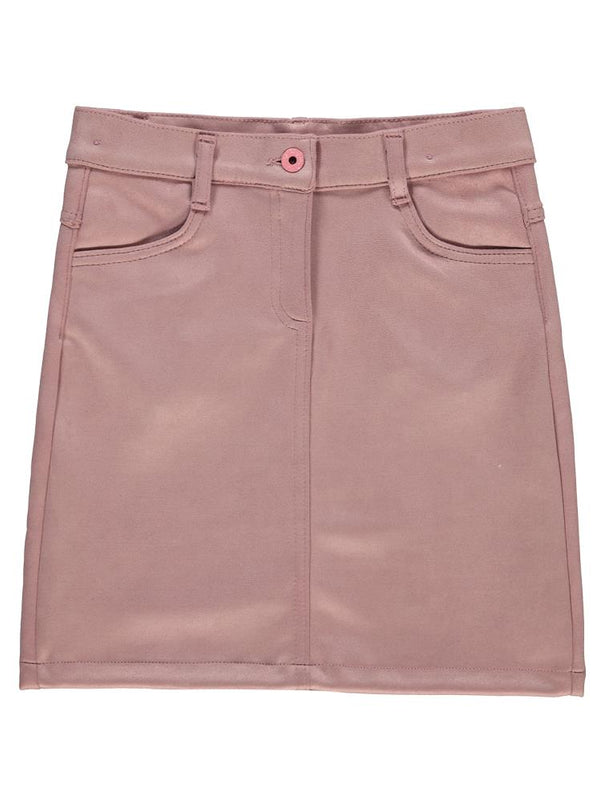 Civil Girls Klasik Cepli 6-9 Yaş Etek - Pudra