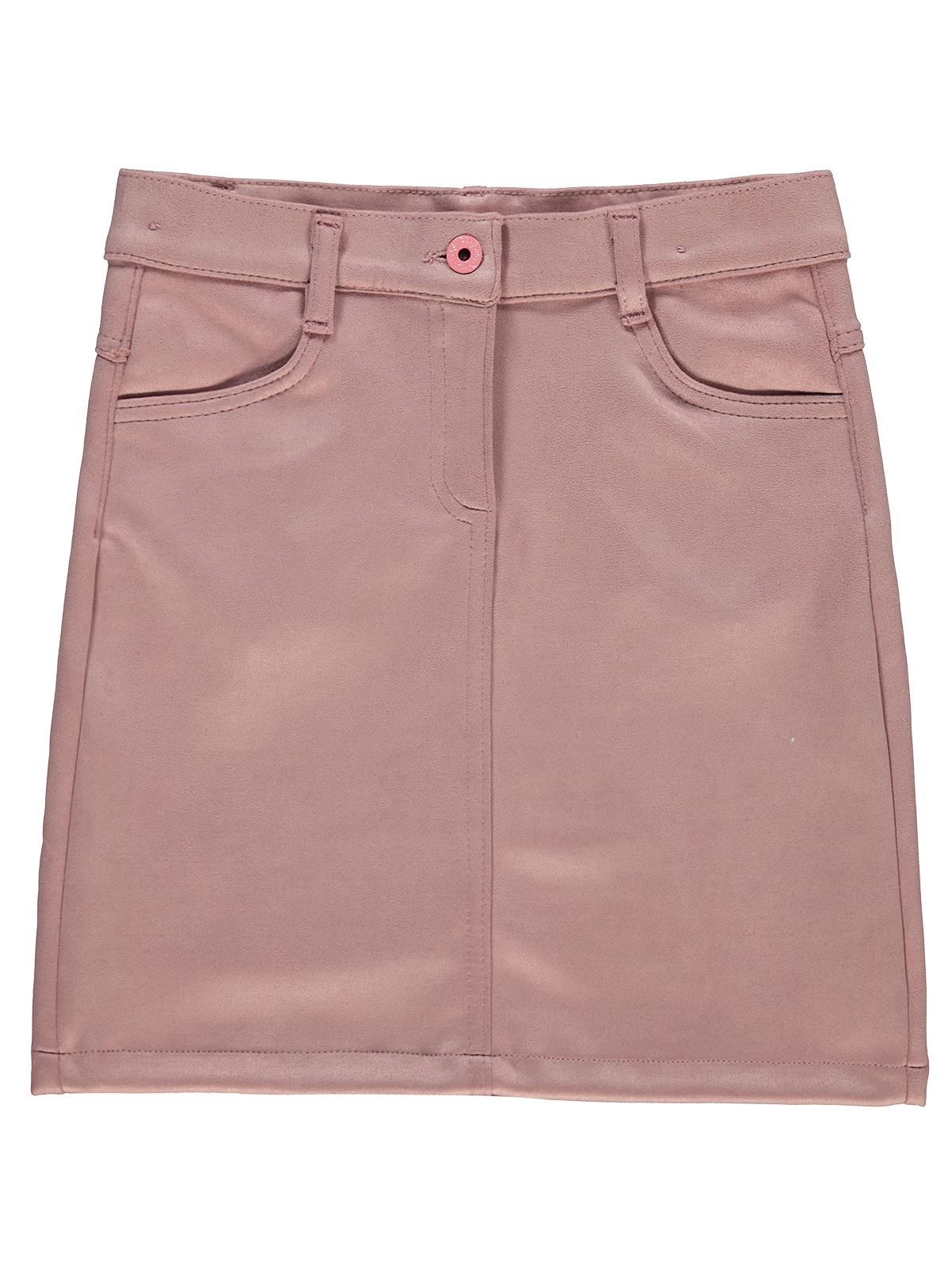 Civil Girls Klasik Cepli 6-9 Yaş Etek - Pudra