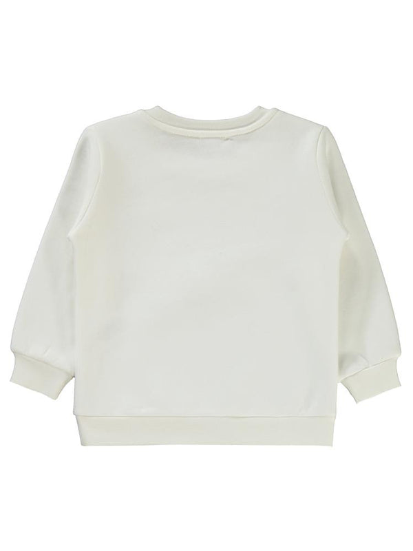 Civil Girls Moment Baskılı 2-5 Yaş Sweatshirt - Ekru
