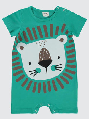 Civil Baby Aslan Baskılı 6-18 Ay Tulum - Yeşil