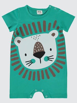 Civil Baby Aslan Baskılı 6-18 Ay Tulum - Yeşil