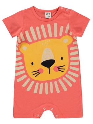 Civil Baby Aslan Baskılı 6-18 Ay Tulum - Pembe
