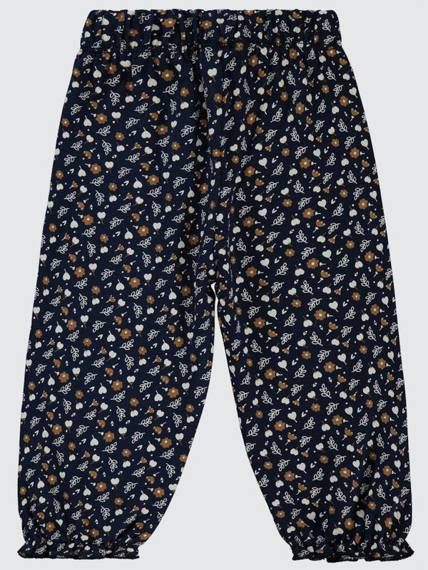 Civil Baby Kalp ve Yaprak Desenli 6-18 Ay Tayt - Lacivert