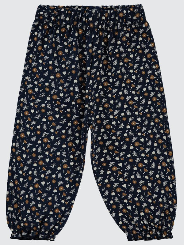 Civil Baby Kalp ve Yaprak Desenli 6-18 Ay Tayt - Lacivert