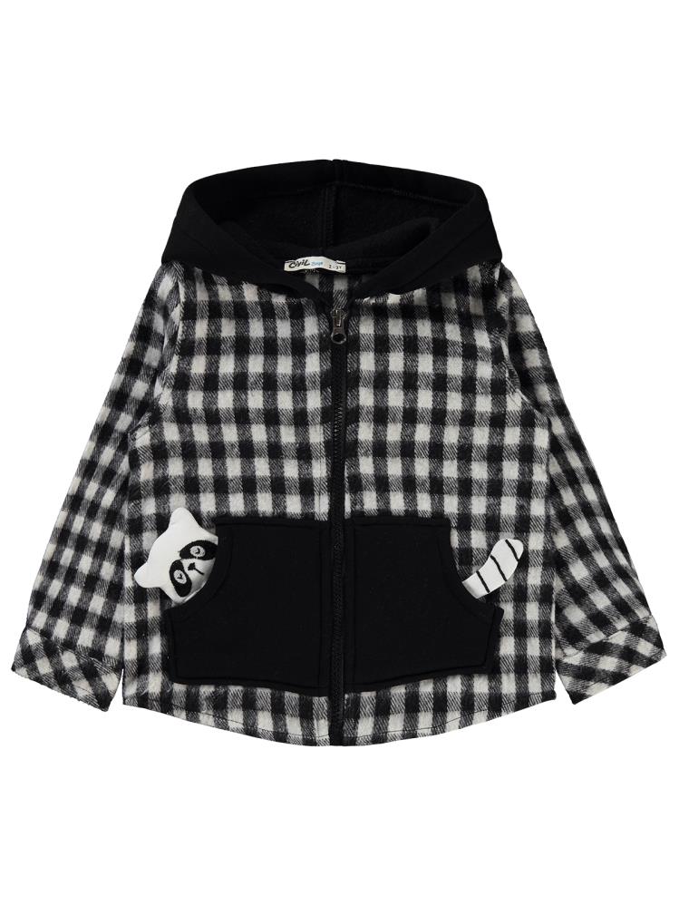 Civil Boys Ekoseli Rakun Cepli 2-5 Yaş Gömlek - Beyaz