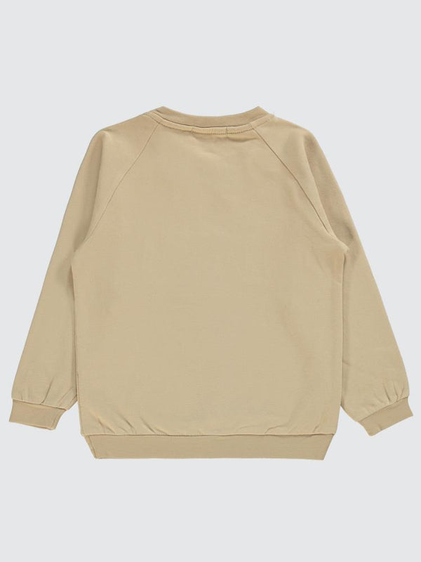 Civil Boys Two Nakışlı 2-5 Yaş Sweatshirt - Bej