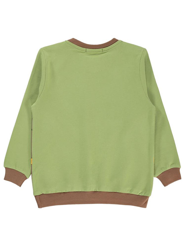 Civil Boys Cool Dog Baskılı 2-5 Yaş Sweatshirt - Yeşil