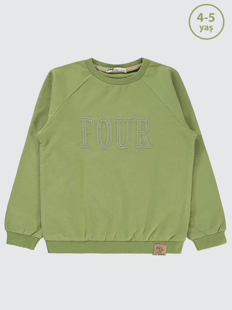 Civil Boys Two Nakışlı 2-5 Yaş Sweatshirt - Yeşil