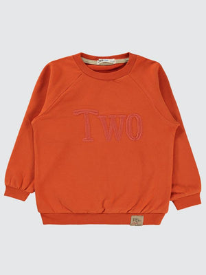 Civil Boys Two Nakışlı 2-5 Yaş Sweatshirt - Turuncu