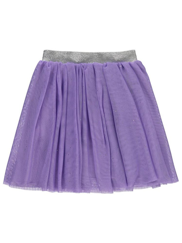 Civil Girls Simli Tül Tütü  4-9 Yaş Etek - Lila