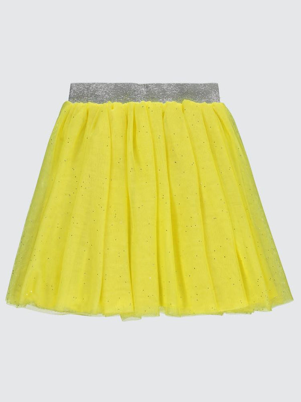 Civil Girls Simli Tül Tütü  4-9 Yaş Etek - Sarı