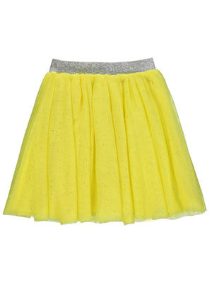 Civil Girls Simli Tül Tütü  4-9 Yaş Etek - Sarı