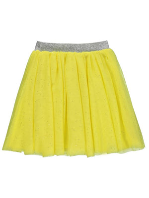 Civil Girls Simli Tül Tütü  4-9 Yaş Etek - Sarı