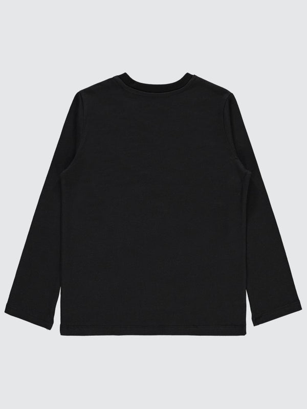 Civil Boys Skull Baskılı 6-9 Yaş Sweatshirt - Siyah