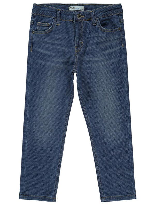 Civil Boys Klasik Petek Kumaş 10-13 Yaş Pantolon - Mavi