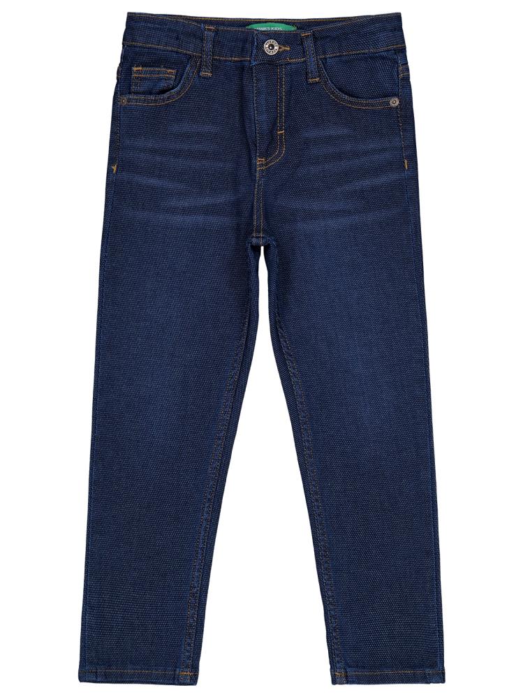 Civil Boys Klasik Petek Kumaş 6-9 Yaş Pantolon - Mavi