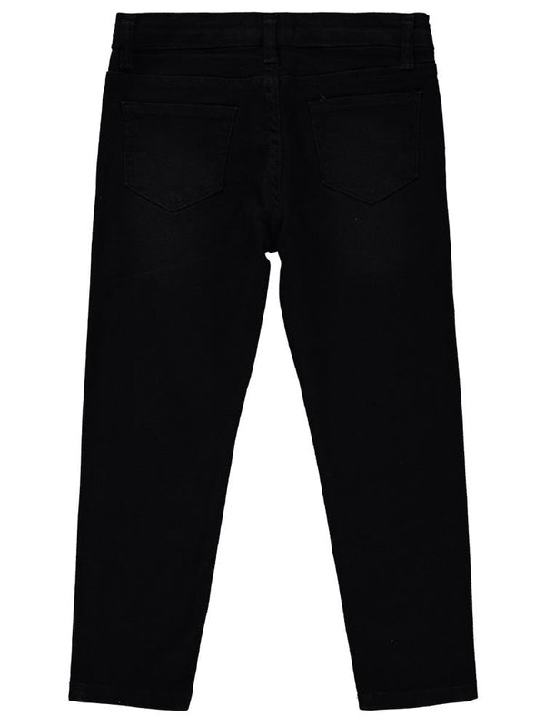 Civil Boys Klasik Petek Kumaş 10-13 Yaş Pantolon - Siyah