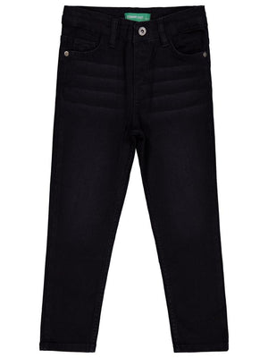 Civil Boys Klasik Petek Kumaş 6-9 Yaş Pantolon - Siyah