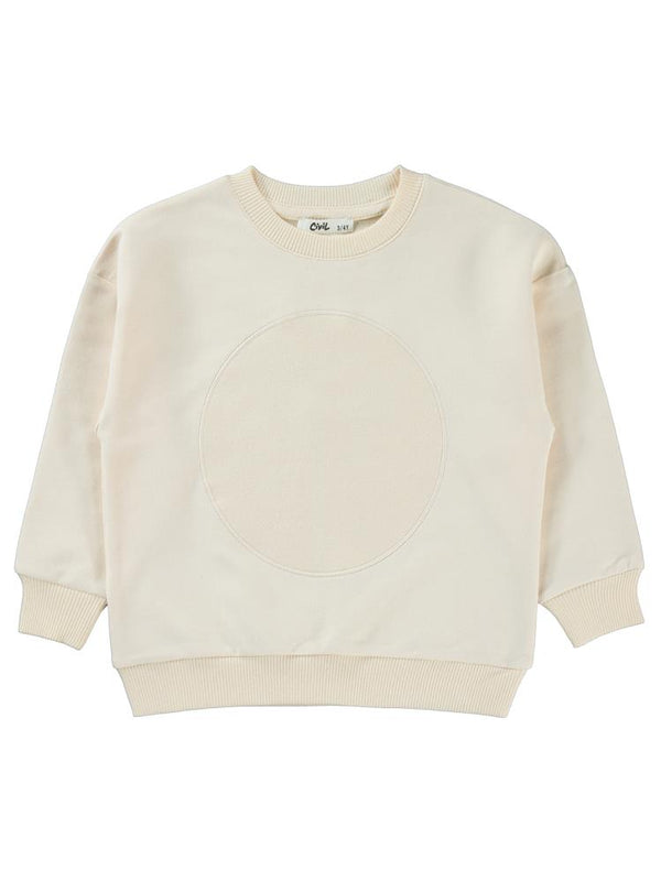 Civil Düz 3-7 Yaş Sweatshirt - Fil Dişi