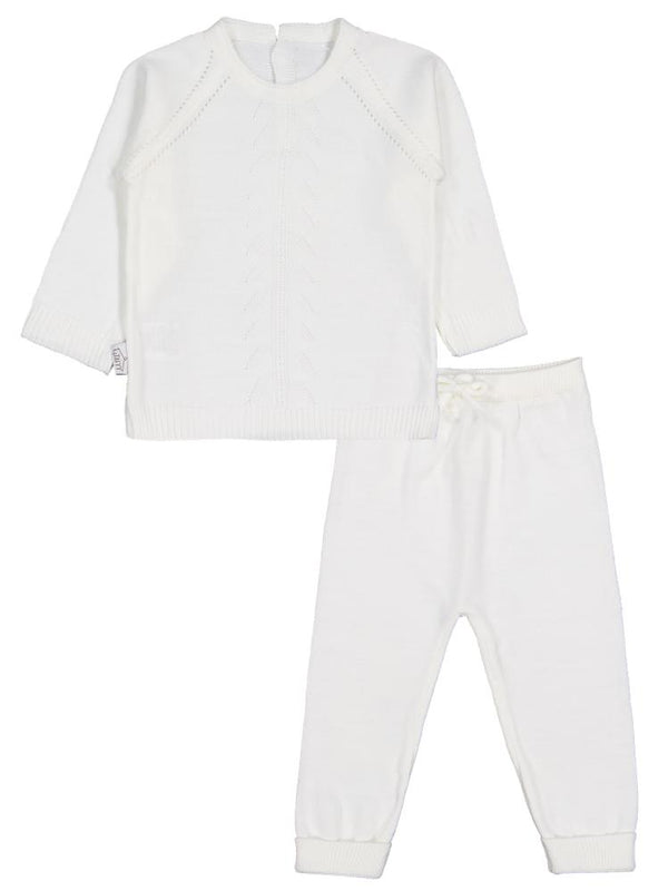 Tafyy Yakalı 3-12 Ay Takım - Ekru