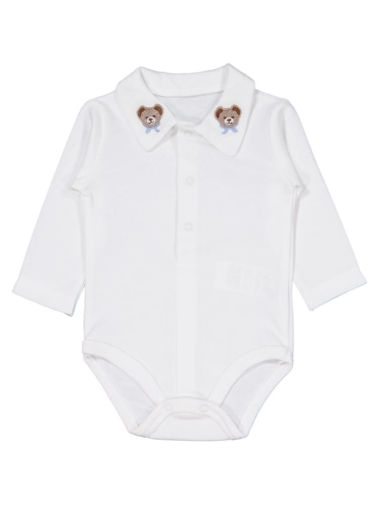 Tafyy Yakalı 3-12 Ay Takım - Ekru