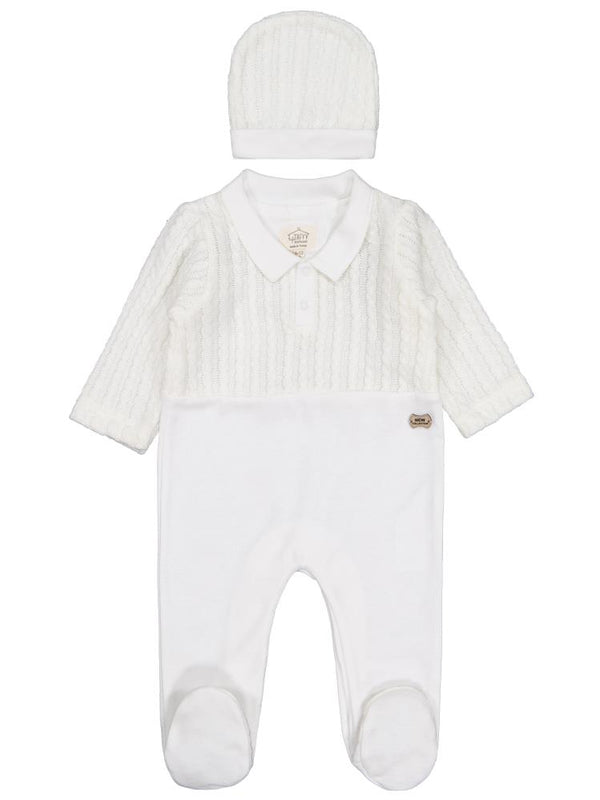 Tafyy Patikli 3-12 Ay Takım - Ekru