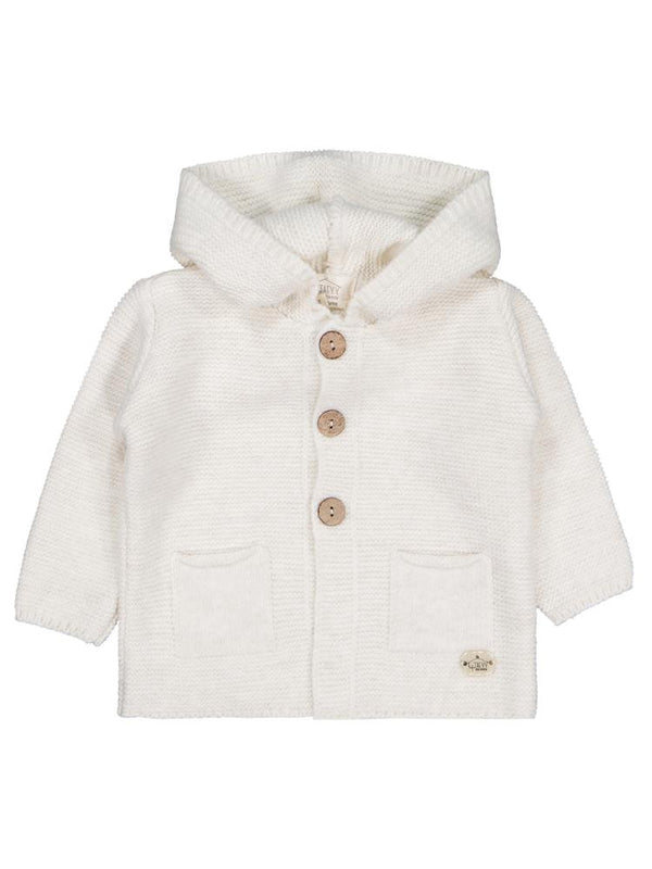 Tafyy Kapüşonlu 3-9 Ay Hırka - Ekru