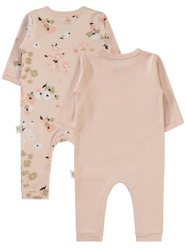 Civil Baby Flowery Baskılı 3-9 Ay Tulum - Pudra