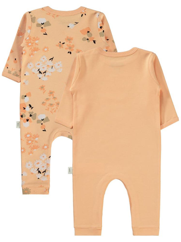 Civil Baby Flowery Baskılı 3-9 Ay Tulum - Pudra