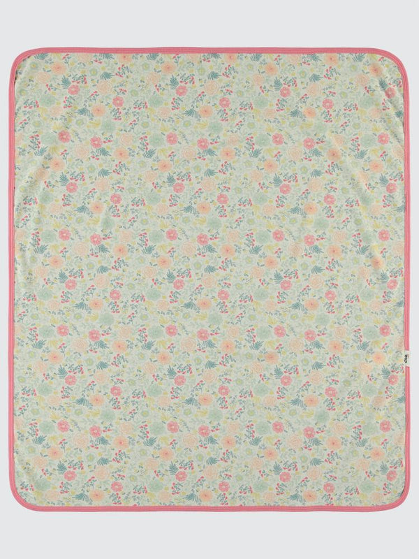 Civil Baby Natural Flowers Baskılı Battaniye - Pembe