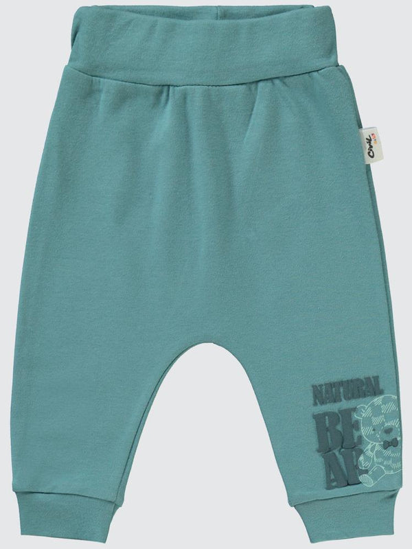 Civil Baby Natural Bear Baskılı 6-18 Tek Alt Bebe - Yeşil