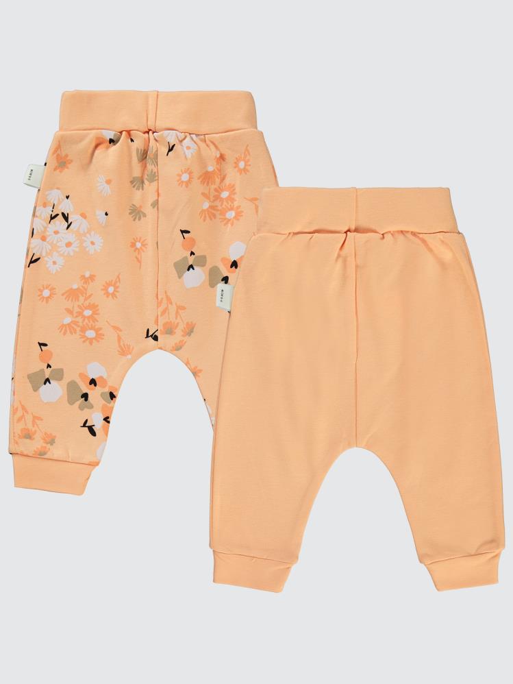 Civil Baby Flowery Baskılı 6-18 Tek Alt Bebe - Pudra