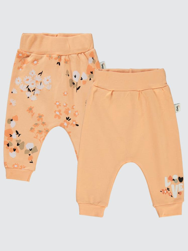 Civil Baby Flowery Baskılı 6-18 Tek Alt Bebe - Pudra